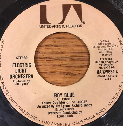 Electric Light Orchestra Boy Blue 1974 Vinyl Discogs
