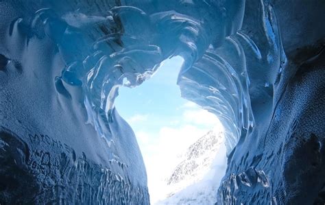 Cave Nature Ice Hd Cold Snow Winter Frozen Glacier Crystal