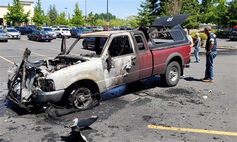 Photos Pickup Truck Destroyed Behind Fred Meyer 1170 Kpug Am