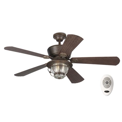 The brand believes in treating customers as its rivet fans are state of the art flush mount ceiling fans with integrated led light kit. Shop Harbor Breeze 52-in Merrimack Gilded Bronze Outdoor ...