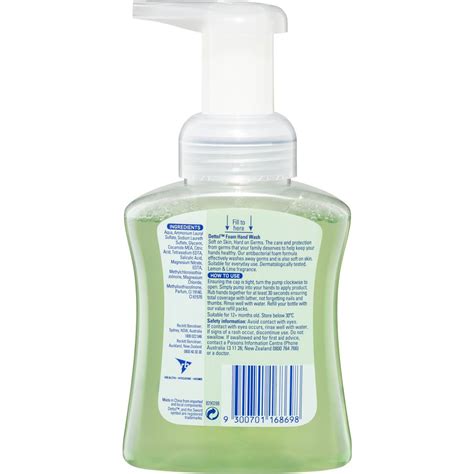 Replace only with dettol hand wash refills. Dettol Foam Hand Wash Lime & Mint 250ml | Woolworths