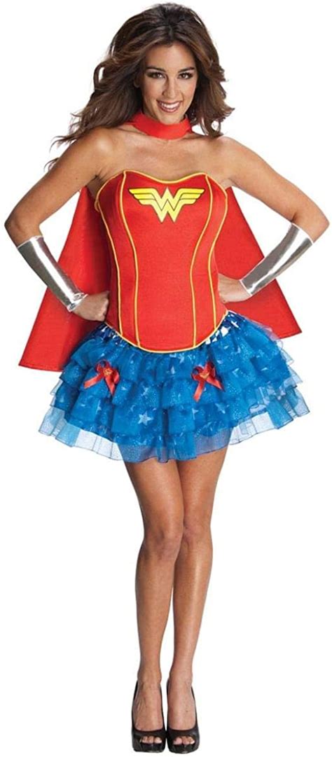 Justice League Corset Adult Costume Wonder Woman Medium