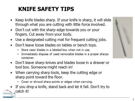 Knife Safety Worksheet