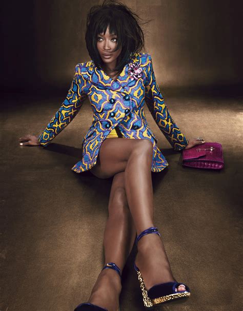W Magazine Naomi Campbell Is All Legs In Prints And Pumps