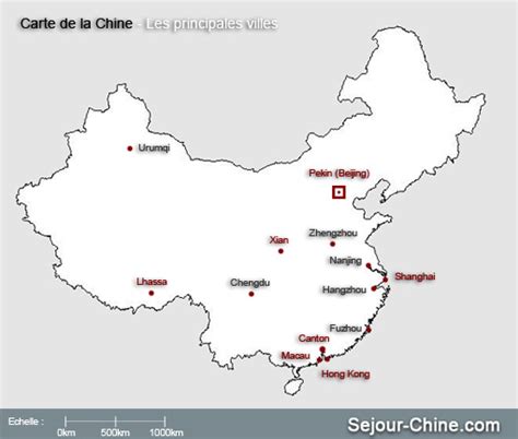 Chine Carte Villes