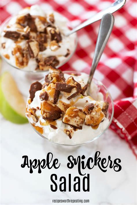 Obviously meant for dessert, this combo of pudding. Apple Snickers Salad | Recipe | Snicker apple salad, Snickers salad, Scrumptious desserts