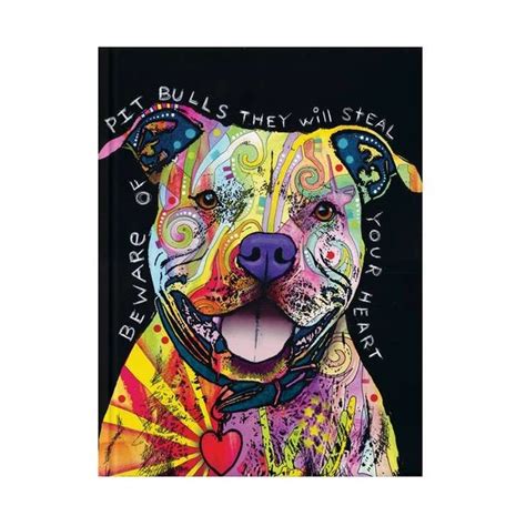 Hard Cover Pitbull Dog Theme Journal “beware Of Pit Bulls They Will