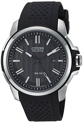 Citizen Mens Eco Drive Weekender Watch In Stainless Steel With Black