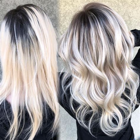 Balayage Black Roots With Blonde Hair Hair Style Lookbook For Trends And Tutorials