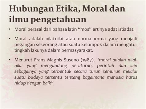 Etika Dan Moral Adalah Pengertian Moral Serta Definisi Moral Menurut