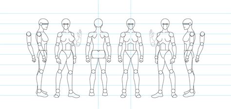 Figure Drawing Turnaround Template Female By Tamm3r On Deviantart