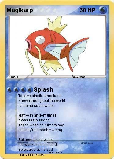 Pokémon Magikarp 1766 1766 Splash My Pokemon Card