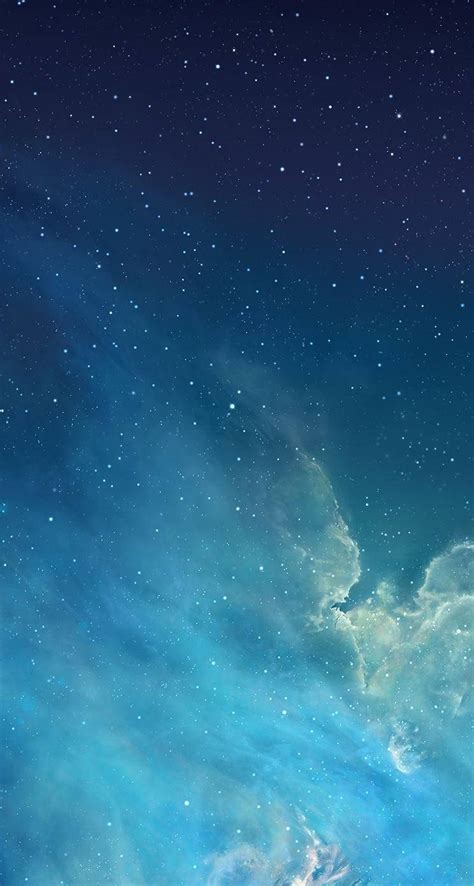 Download Blueish Starry Night Sky Ios 7 Wallpaper