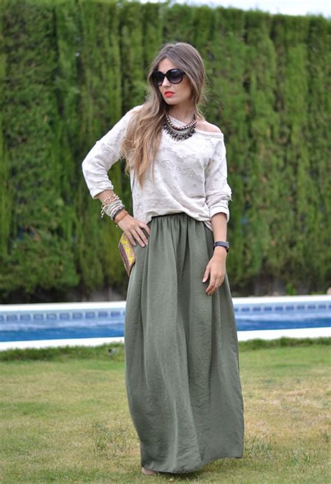 Trendy Ways To Wear Long Skirts All For Fashion Design