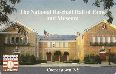 Vintage Travel Postcards National Baseball Hall Of Fame And Museum