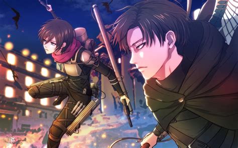 Wallpaper Mikasa Ackerman Attack On Titan Shingeki No Kyojin Levi Ackerman Resolution