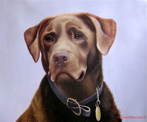 Peinture De Chien Portrait De Chien Portrait Peinture Peinture A L