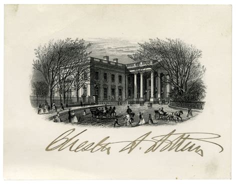 Lot Detail Chester Arthur Signed Engraving Of The White House