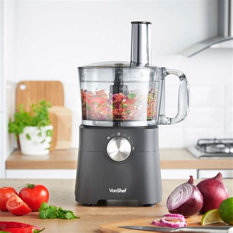 Quality food processor with a juicer with free worldwide shipping on aliexpress. VonShef 750W Food Processor Blender Chopper Juicer Dough ...