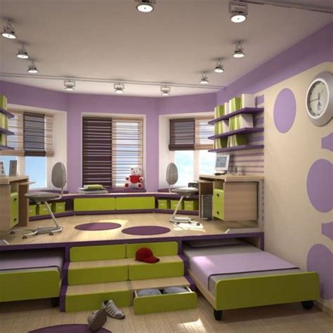 Check out these fun solutions from check out these fun and stylish solutions for adding a play area to your kid's bedroom, a home office. Space Saving Kids Bedroom Furniture Design Layout
