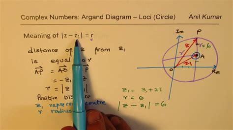 Complex Numbers Loci Circle Argand Diagrams A Level Gcse Ib Math Youtube