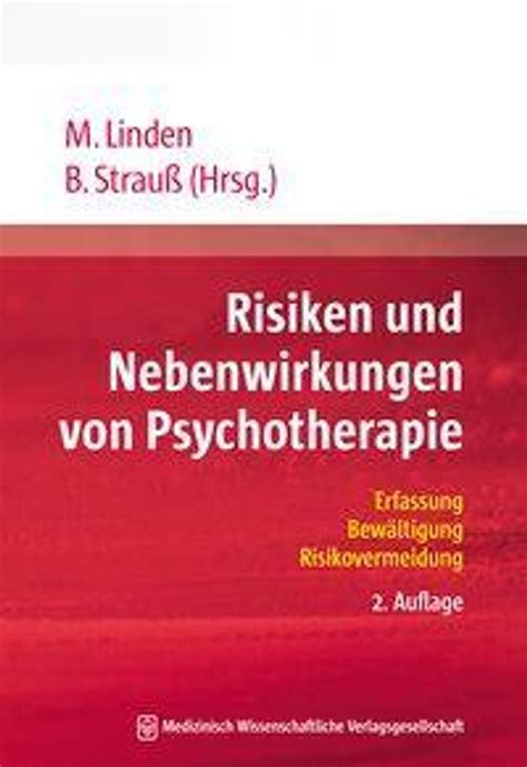 Risiken Und Nebenwirkungen Von Psychotherapie Buch Versandkostenfrei