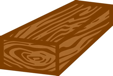 Clipart Coloured Wooden Plank