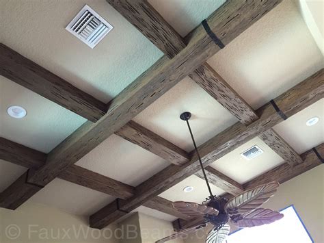 Coffers, beams & planks for flat, vaulted & tray ceilings. Coffered Beams Ceiling | Faux ceiling beams, Coffered ...