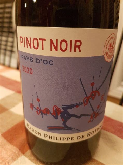 2020 Baron Philippe De Rothschild Pinot Noir Vin De Pays Doc France