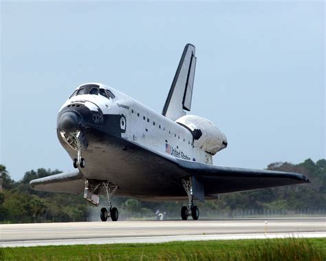 Space Shuttle Endeavor Lands On The Runway At Kennedy 8x10 Nasa Photo