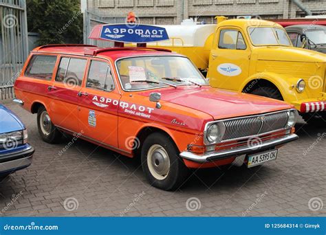 Vintage Soviet And World Car Exhibition Editorial Stock Image Image