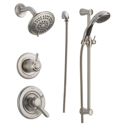 Delta Dss Lahara 1701ss Monitor 17 Series Dual Shower Systems Shower Heads Hand