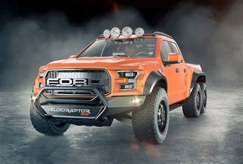 Ford Raptor Velociraptor 6x6 Concept By Hennessey Performance Is Nuts