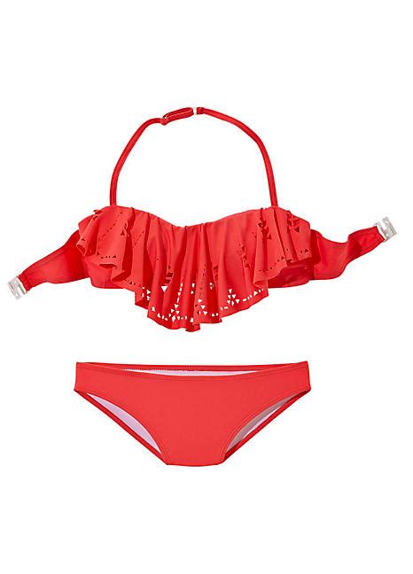 Lobster Girls Frilled Bandeau Bikini By Buffalo Swimwear365