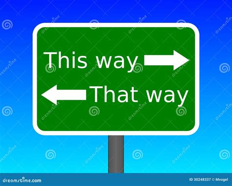 This Way That Way Stock Illustration Illustration Of Confusion 30248337