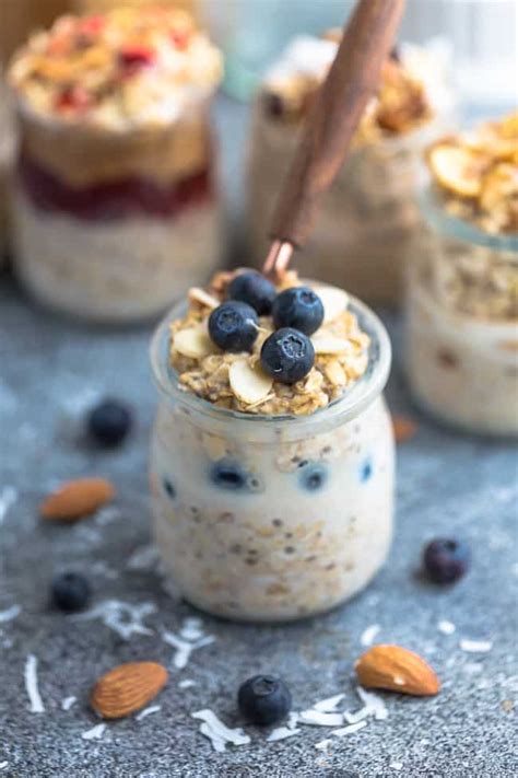 Easy Blueberry Overnight Oats Recipe Delicious Meal Prep Breakfast