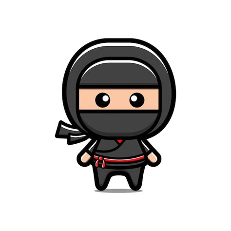 Premium Vector Cute Ninja Cartoon