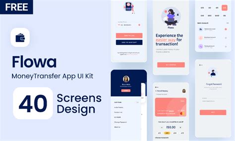 Free Money Transfer App Ui Kit Figma