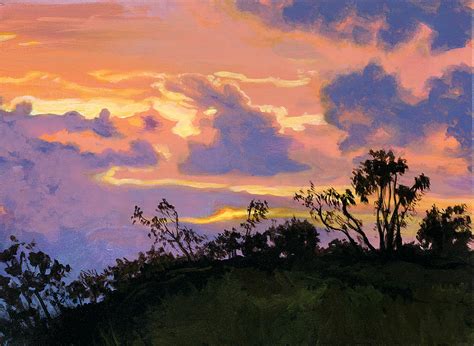 Santa Maria Sunset Painting By Jillandria Wingfield Pixels