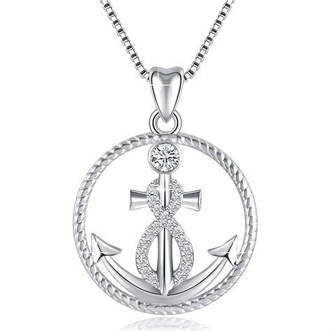 925 Sterling Silver Anchor And Infinity Nautical Symbol Of Hope Vintage