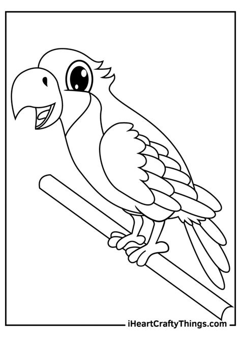 Printable Parrots Coloring Pages Updated 2022