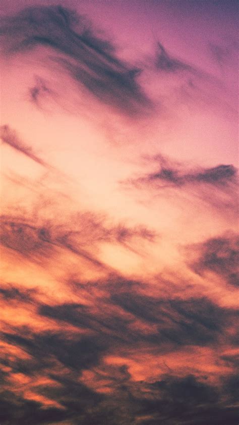 Download Wallpaper 1080x1920 Clouds Porous Sunset Samsung Galaxy S4