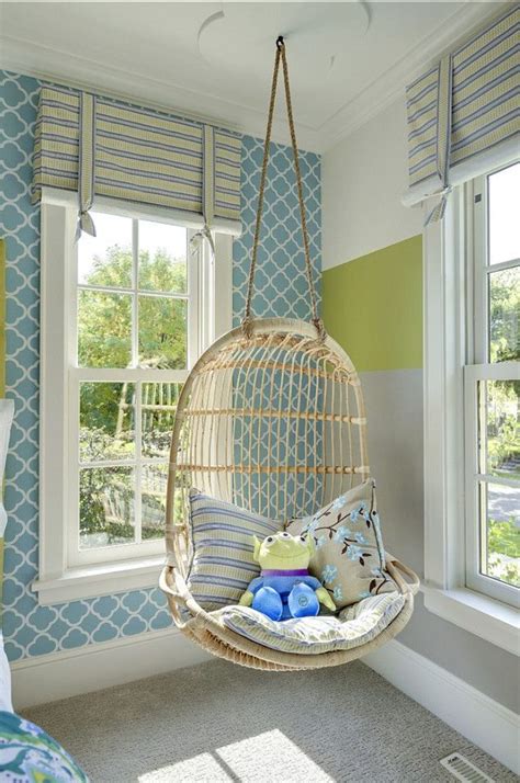 Hanging wicker chair in bedroom in 2019 from chair for girls bedroom , image source: Choosing Your Own Swing Chair Design for Your Indoor ...