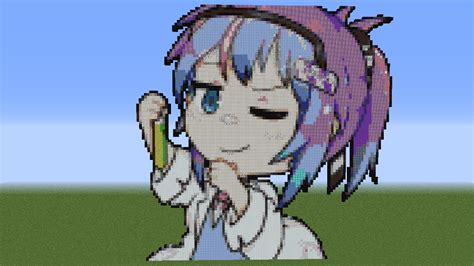 Minecraft Pixel Art Anime Girl
