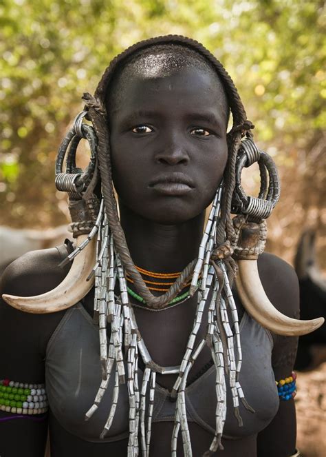 Dsc African Tribal Girls Mursi Tribe Woman African People