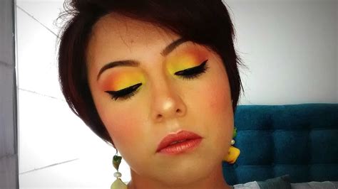 Maquillaje En Amarillo Fácil Easy Yellow Makeup Eliana López Youtube