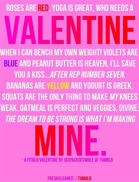 Valentines Poem Health And Fitness ~ Motivation And Inspiration