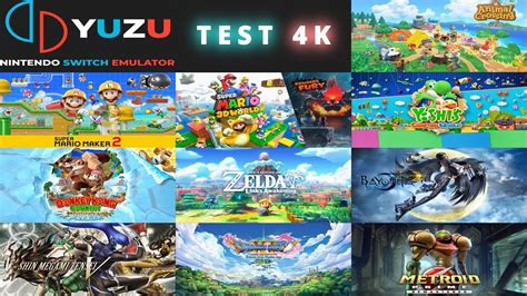 Yuzu Nintendo Switch Emulator Gameplay Test Games K Fps Rx