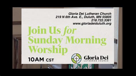 Gloria Dei Lutheran Church Elca Duluth Mn Oct 2 2022 Sunday
