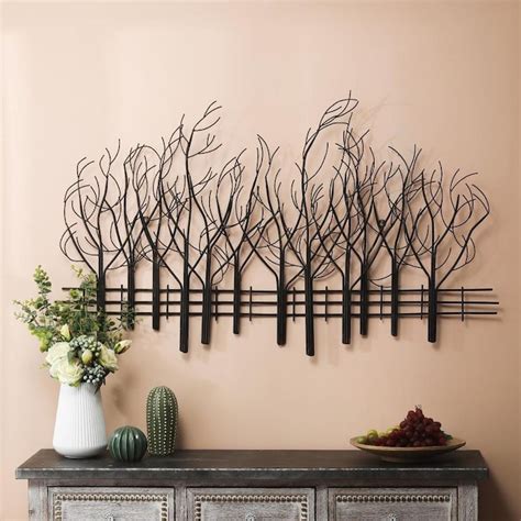 Luxen Home Metal Field Of Trees Wall Decor In The Wall Accents